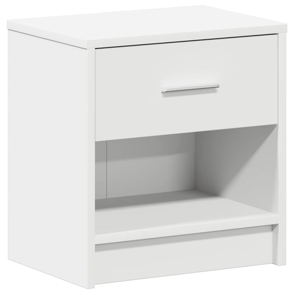 Weißer Nachttisch mit Schublade 39x28x41 cm