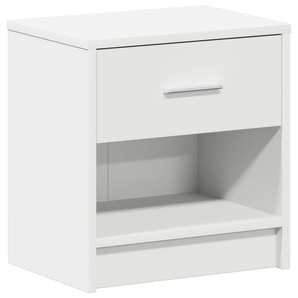 Weißer Nachttisch mit Schublade 39x28x41 cm