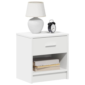 Weißer Nachttisch mit Schublade 39x28x41 cm