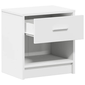Weißer Nachttisch mit Schublade 39x28x41 cm