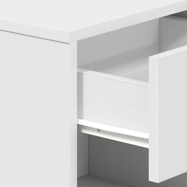Weißer Nachttisch mit Schublade 39x28x41 cm