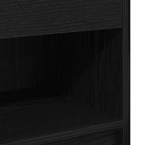 Schwarzer Nachttisch mit Schublade 39x28x41 cm