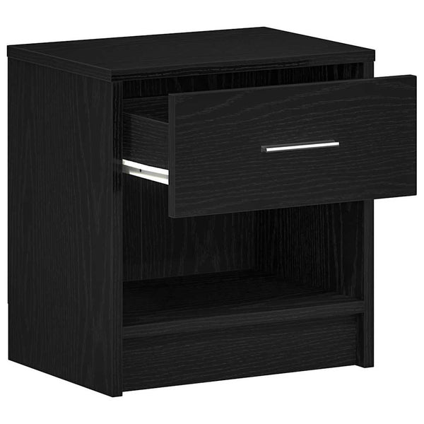 Nachttische Schwarz 2er-Set mit Schublade