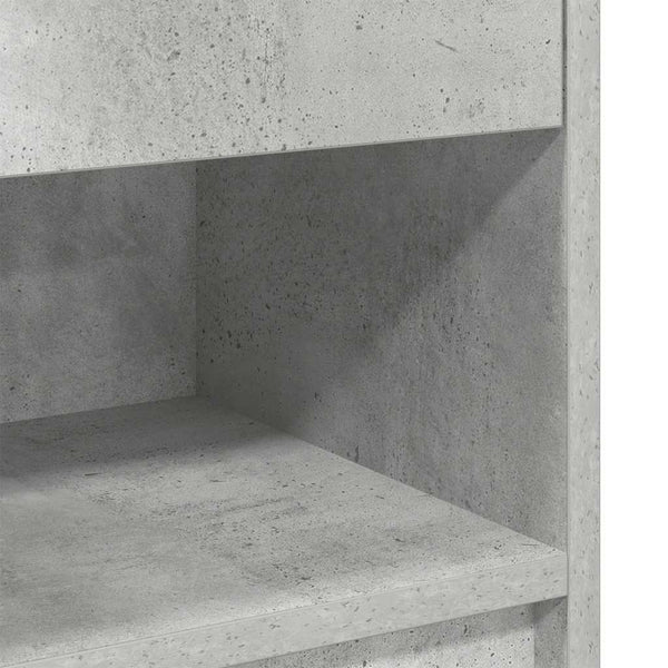 Nachttisch Betongrau mit Schublade