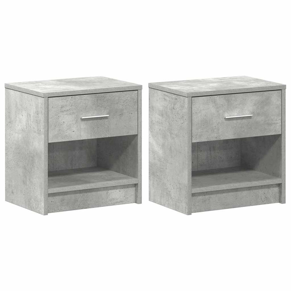 Nachttische 2er Set Betongrau