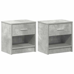 Nachttische 2er Set Betongrau