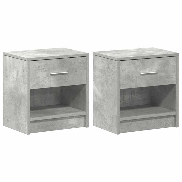 Nachttische 2er Set Betongrau
