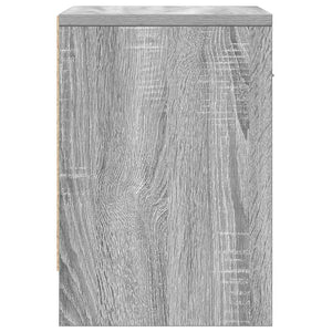 Nachttische 2er Set Grau Sonoma 39x28x41 cm