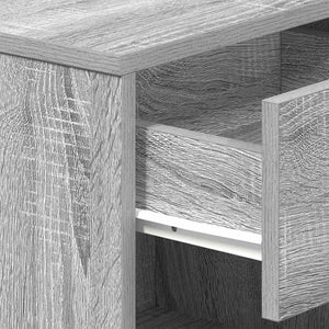 Nachttische 2er Set Grau Sonoma 39x28x41 cm