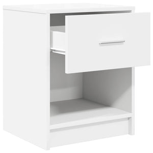 Nachttische 2er Set Weiß 40x34x50 cm