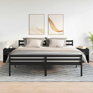 Nachttische Schwarz 40x34x50 cm, 2er-Set
