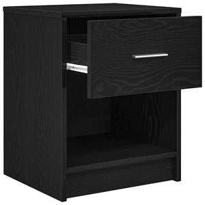 Nachttische Schwarz 40x34x50 cm, 2er-Set