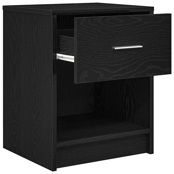 Nachttische Schwarz 40x34x50 cm, 2er-Set