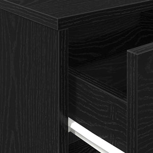 Nachttische Schwarz 40x34x50 cm, 2er-Set