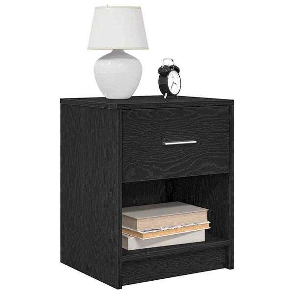 Nachttische Schwarz 40x34x50 cm, 2er-Set