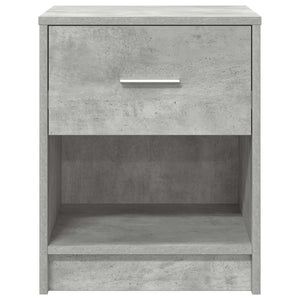 Nachttisch Betongrau mit Schublade 40x34x50 cm
