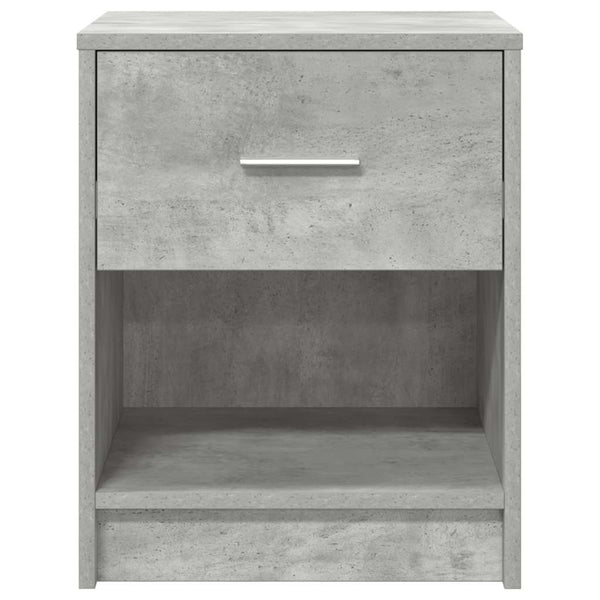 Nachttisch Betongrau mit Schublade 40x34x50 cm