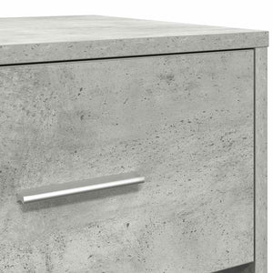 Nachttisch Betongrau mit Schublade 40x34x50 cm