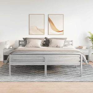 Nachttische Grau Sonoma mit Schublade, 2er-Set