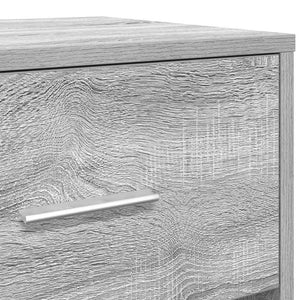 Nachttische Grau Sonoma mit Schublade, 2er-Set