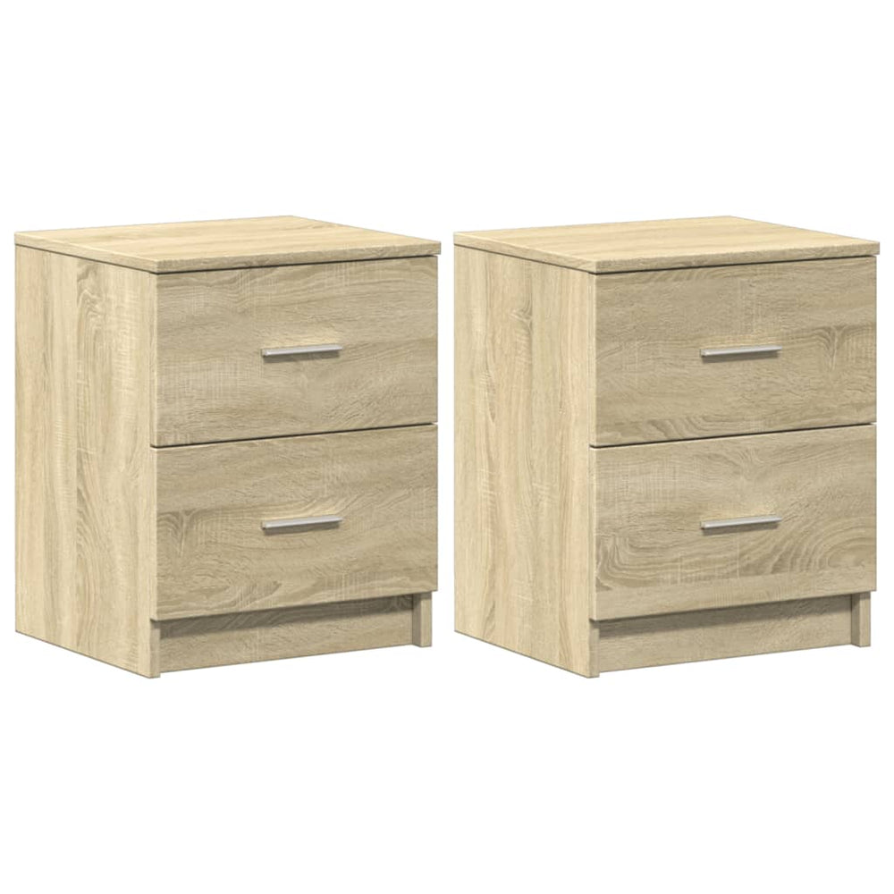 Nachttische Sonoma-Eiche, 2er Set
