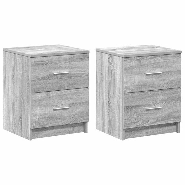 Nachttische Grau Sonoma 2er-Set