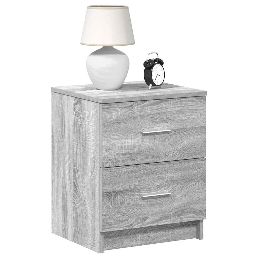 Nachttische Grau Sonoma 2er-Set