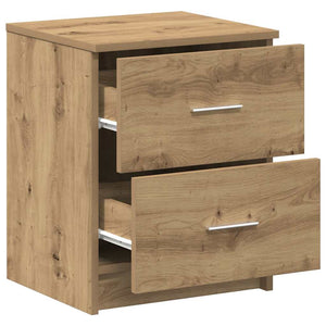 Nachttisch Artisan-Eiche mit 2 Schubladen