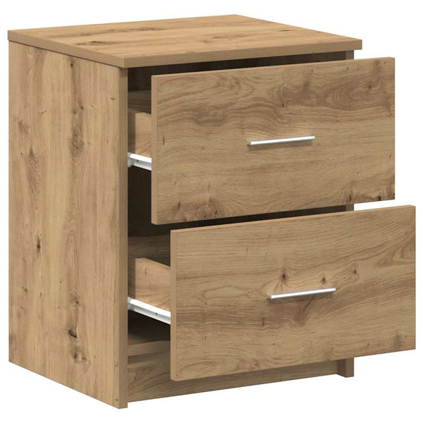 Nachttisch Artisan-Eiche mit 2 Schubladen