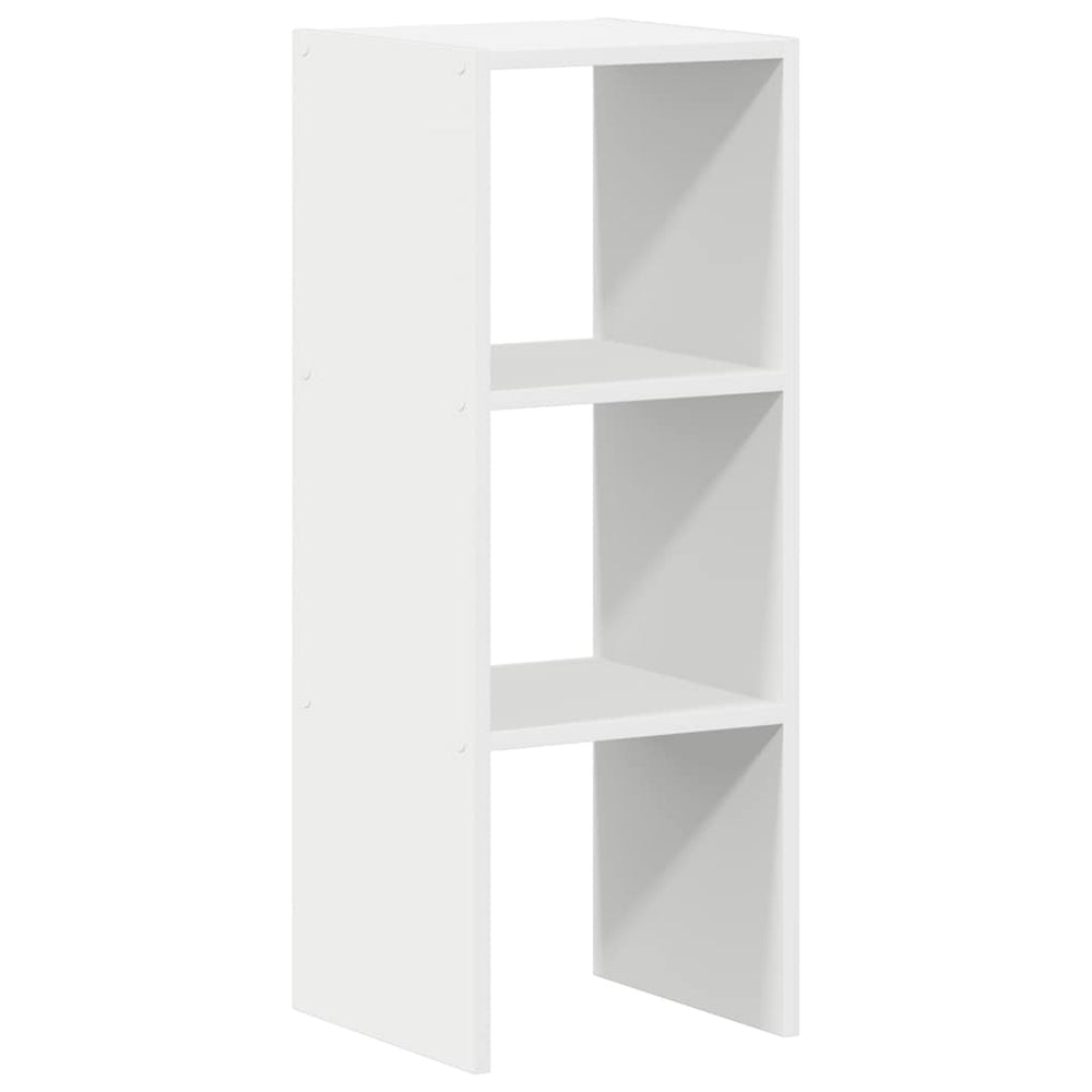 Stapelbares Bücherregal Weiß 30x30x80 cm