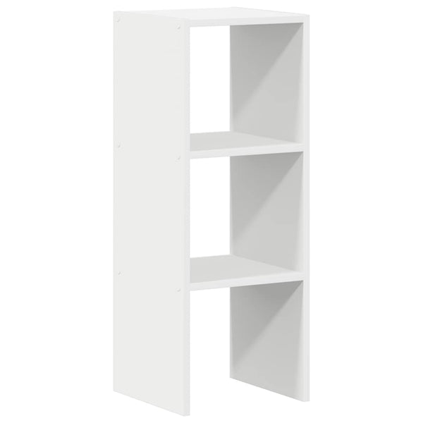 Stapelbares Bücherregal Weiß 30x30x80 cm