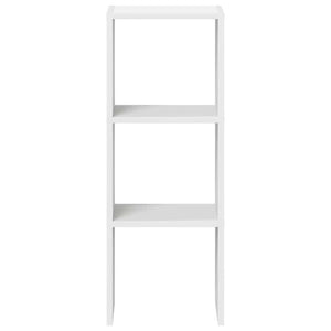 Stapelbares Bücherregal Weiß 30x30x80 cm