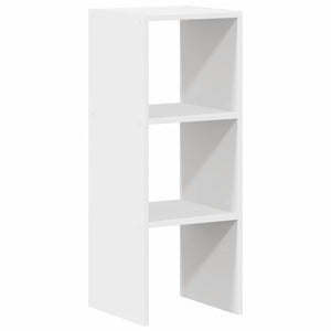 Stapelbares Bücherregal Weiß 30x30x80 cm
