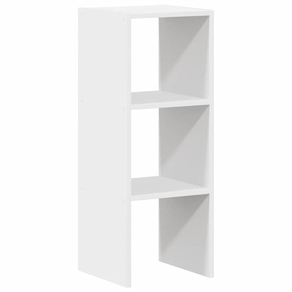 Stapelbares Bücherregal Weiß 30x30x80 cm