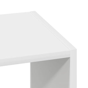 Stapelbares Bücherregal Weiß 30x30x80 cm