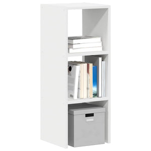 Stapelbares Bücherregal Weiß 30x30x80 cm