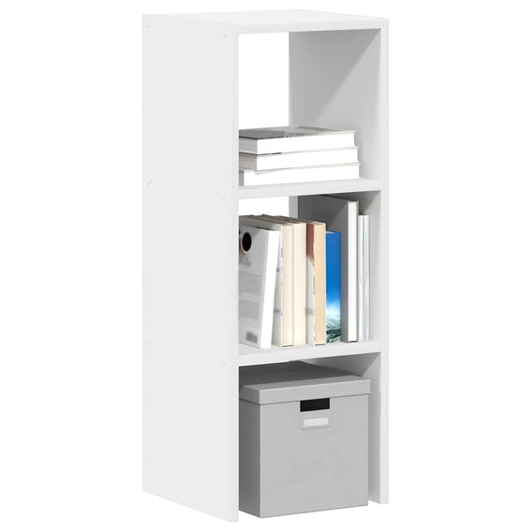 Stapelbares Bücherregal Weiß 30x30x80 cm