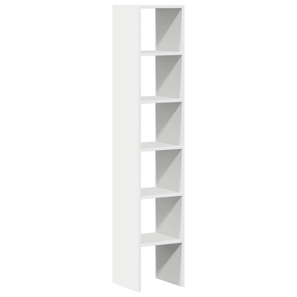 Stapelbare Bücherregale, 2er Set, Weiß