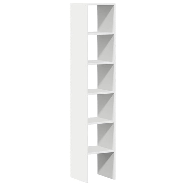 Stapelbare Bücherregale, 2er Set, Weiß