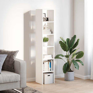 Stapelbare Bücherregale, 2er Set, Weiß