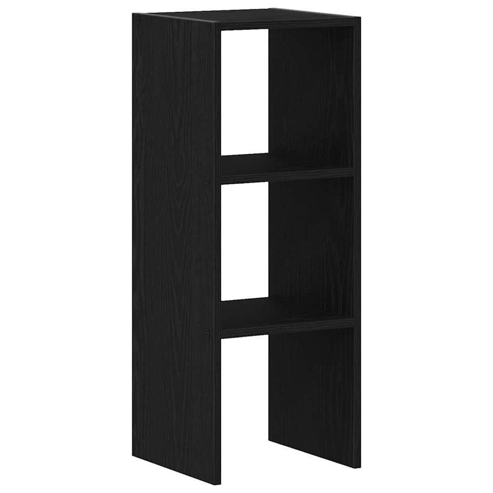 vidaXL Stackable Bookcase Black Oak Look 30x30x80 cm