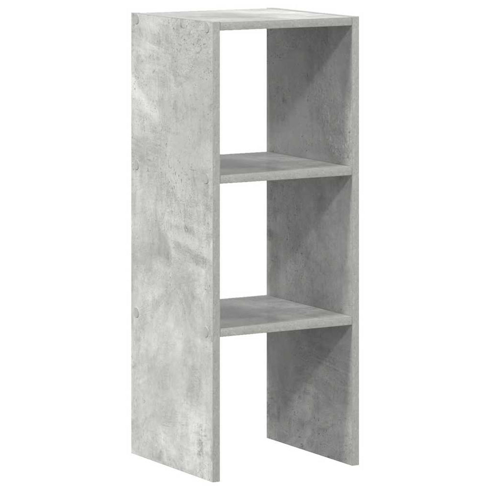 vidaXL Stackable Bookshelf Concrete Grey 30x30x80 cm Engineered Wood