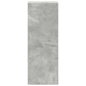 vidaXL Étagère à livres empilable gris béton 30x30x80 cm Bois d'ingénierie