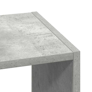 vidaXL Étagère à livres empilable gris béton 30x30x80 cm Bois d'ingénierie