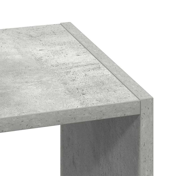 vidaXL Étagère à livres empilable gris béton 30x30x80 cm Bois d'ingénierie