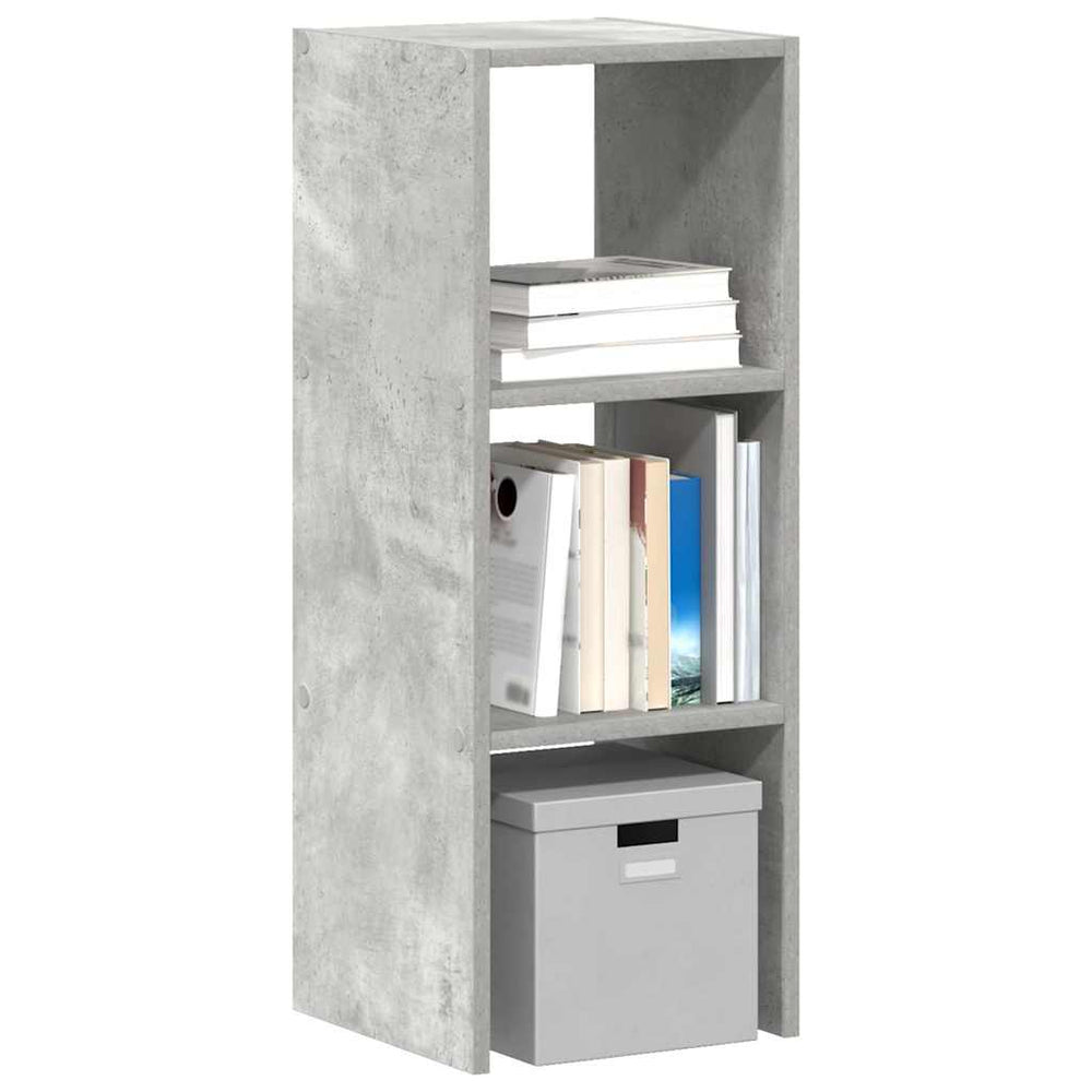 vidaXL Stackable Bookshelf Concrete Grey 30x30x80 cm Engineered Wood