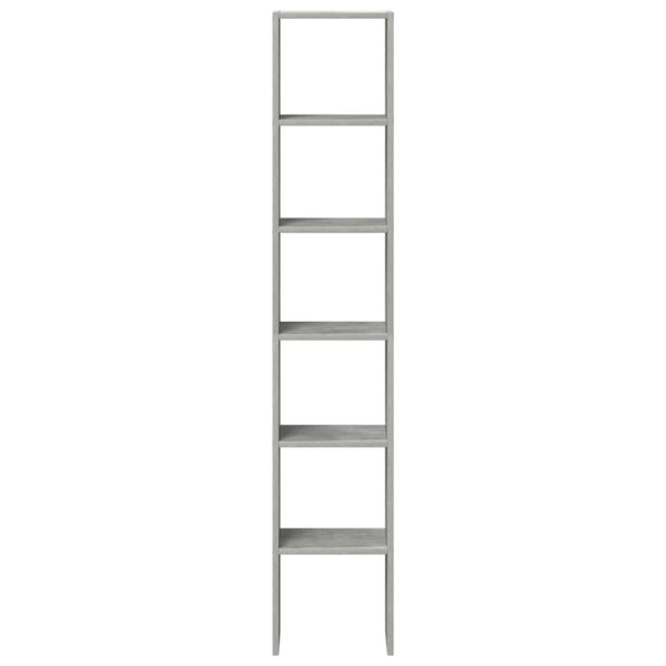 vidaXL Étagères à livres 2 pcs Empilables Gris béton 30x30x80 cm Bois d'ingénierie