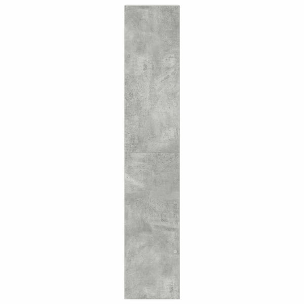 vidaXL Étagères à livres 2 pcs Empilables Gris béton 30x30x80 cm Bois d'ingénierie