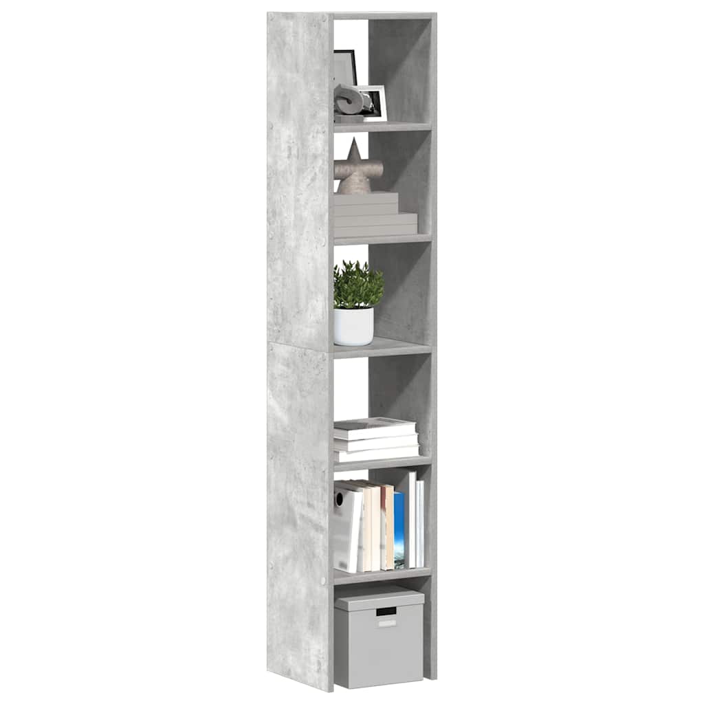 vidaXL Étagères à livres 2 pcs Empilables Gris béton 30x30x80 cm Bois d'ingénierie