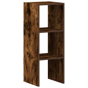 Stapelbares Bücherregal Räuchereiche 30x30x80 cm